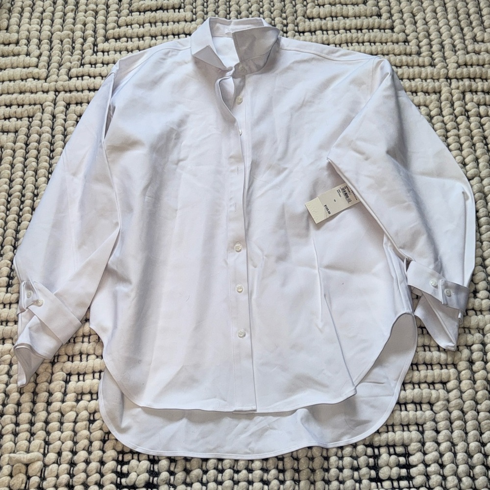 Good American White Button Down Shirt